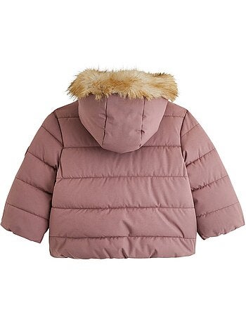 Doudoune enfant imperméable doublée sherpa avec capuche chloé