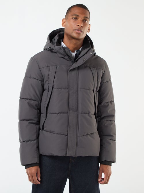 Doudoune épaisse à capuche zippée - Kiabi