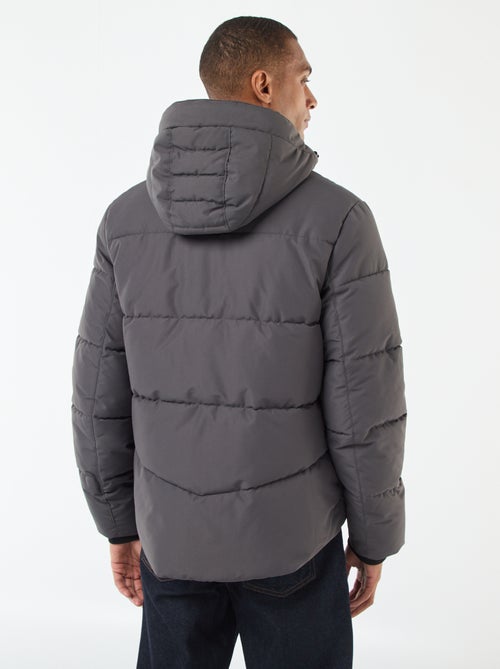 Doudoune épaisse à capuche zippée - Kiabi