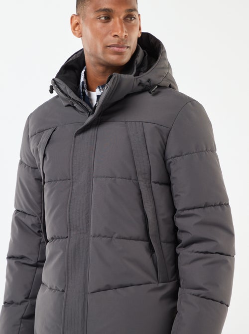 Doudoune épaisse à capuche zippée - Kiabi