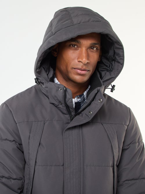 Doudoune épaisse à capuche zippée - Kiabi