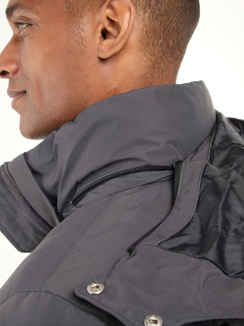 Doudoune épaisse à capuche zippée - Kiabi