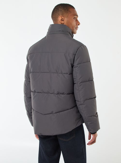 Doudoune épaisse à capuche zippée - Kiabi