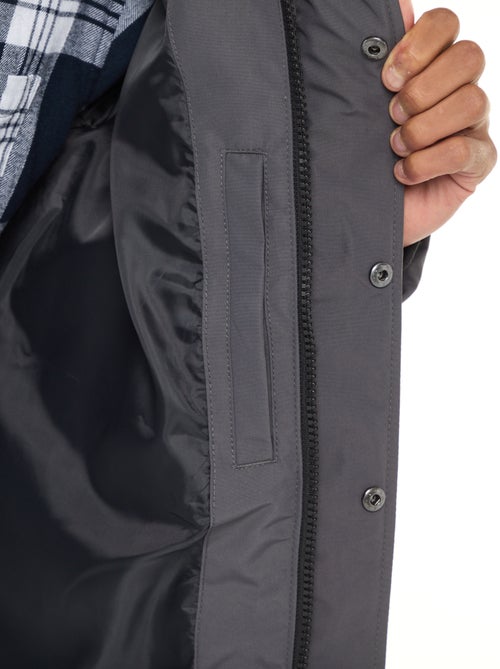 Doudoune épaisse à capuche zippée - Kiabi