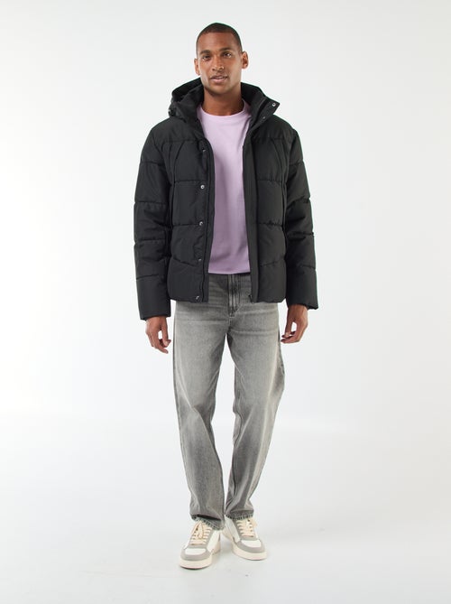 Doudoune épaisse à capuche zippée - Kiabi