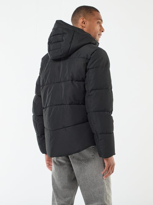 Doudoune épaisse à capuche zippée - Kiabi