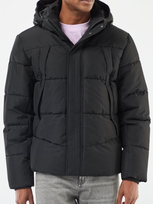 Doudoune épaisse à capuche zippée - Kiabi