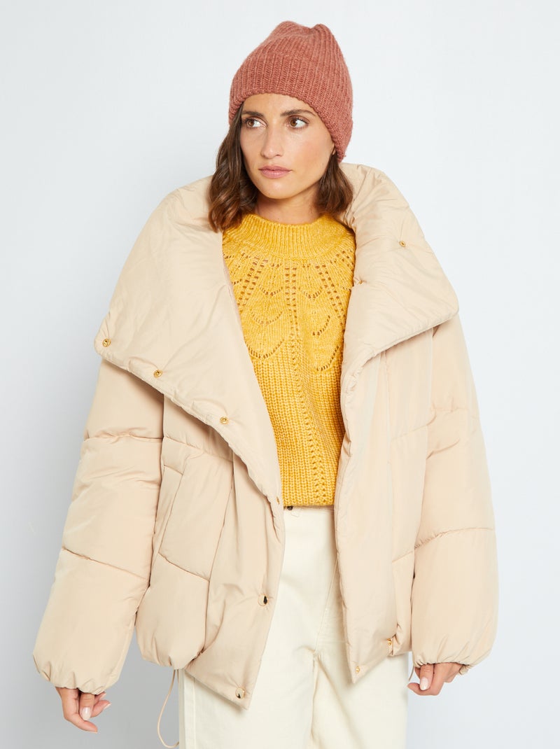 Doudoune épaisse Beige - Kiabi