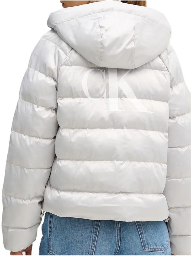 Doudoune Femme Calvin Klein Jeans Gris Argenté - Kiabi