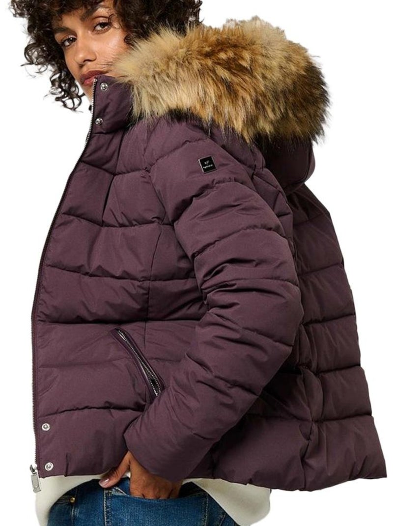 Doudoune femme kaporal Violet prune - Kiabi
