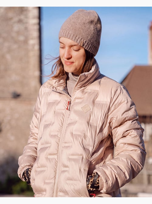 Doudoune femme manches longues beige isotoner - Kiabi Doudoune femme manches longues beige isotoner - Kiabi