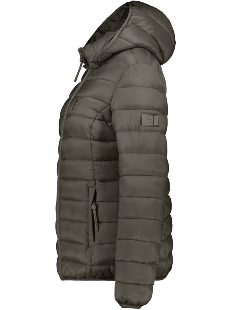 Doudoune fine à capuche akitaleak – canadian peak Kaki - Kiabi