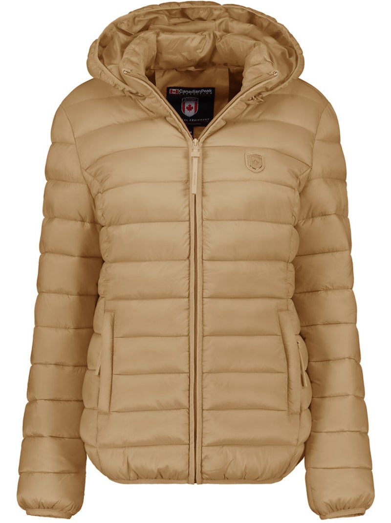 Doudoune fine à capuche akitaleak – canadian peak Taupe - Kiabi