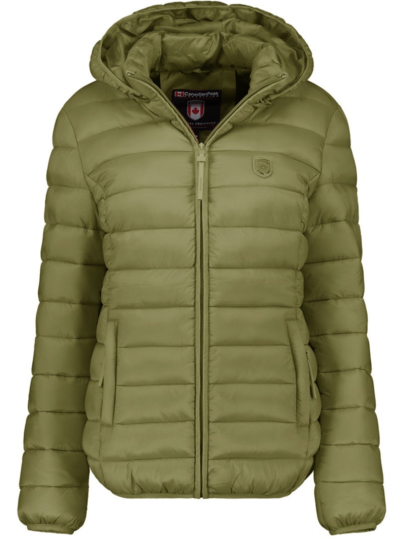 Doudoune fine à capuche akitaleak – canadian peak Vert olive - Kiabi