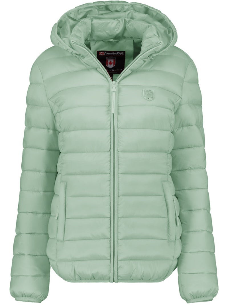 Doudoune fine à capuche akitaleak – canadian peak Vert pastel - Kiabi