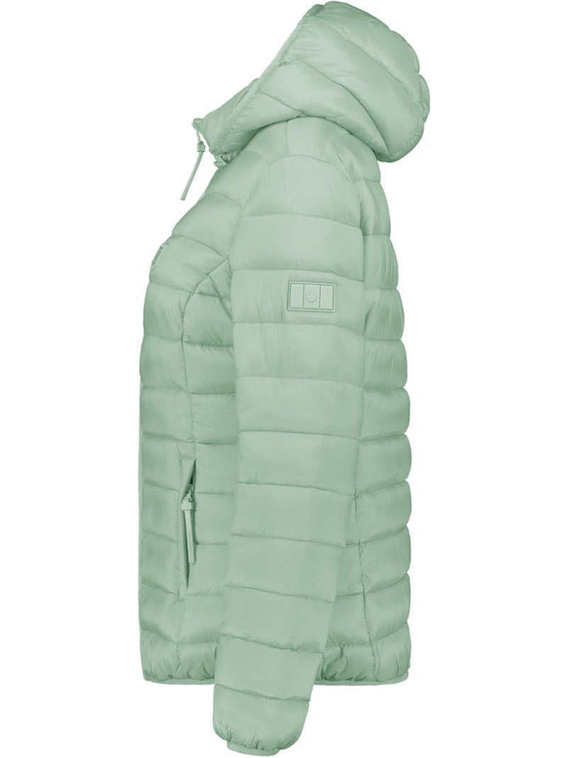 Doudoune fine à capuche akitaleak – canadian peak Vert pastel - Kiabi