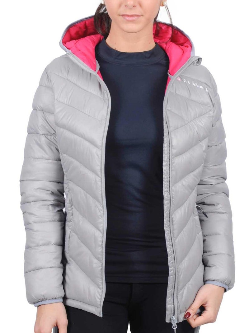 Doudoune fine fille GANSEO - PEAK MOUNTAIN Gris - Kiabi