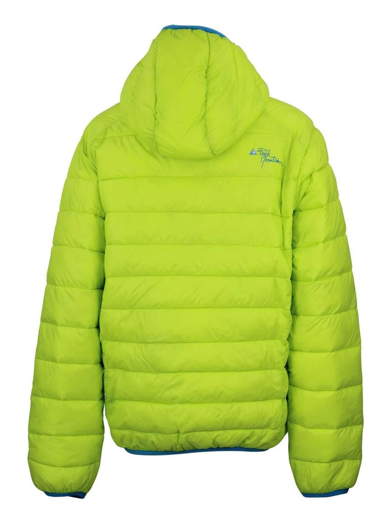 Doudoune fine garçon ECALISEO - PEAK MOUNTAIN Vert anis - Kiabi