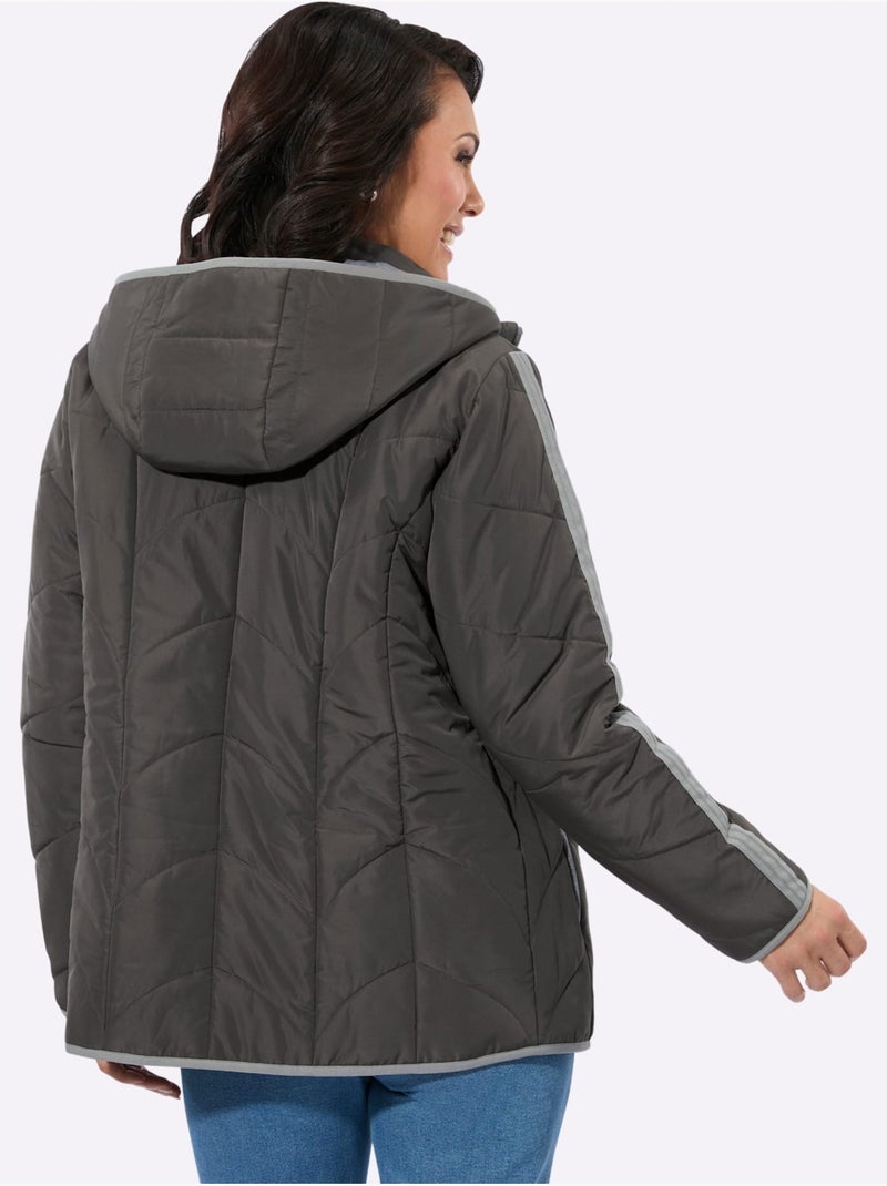 Doudoune Finitions Très Contrastées - Taille Standard - Witt Gris - Kiabi