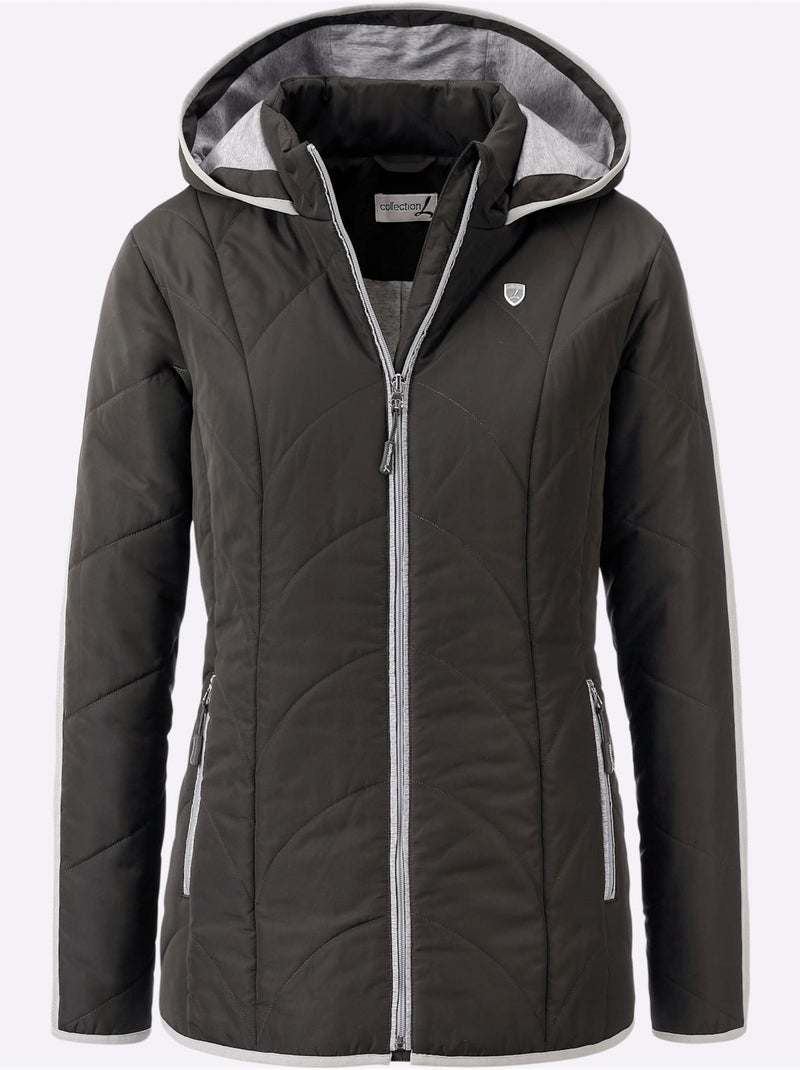 Doudoune Finitions Très Contrastées - Taille Standard - Witt Gris - Kiabi