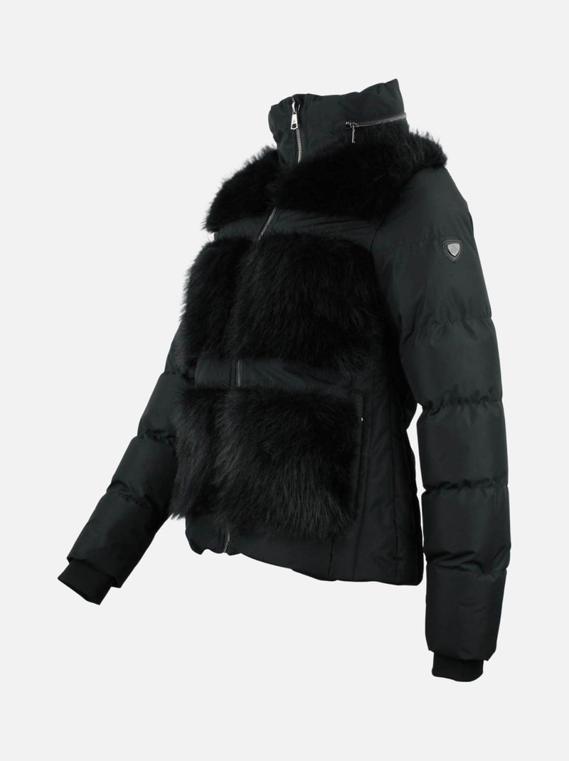 Doudoune fourrure AFOURIR - PEAK MOUNTAIN Noir Noir - Kiabi