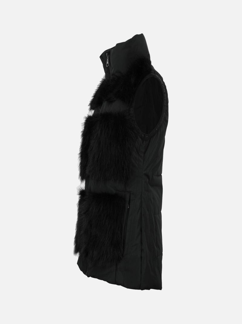 Doudoune fourrure sans manches AFUR - PEAK MOUNTAIN Noir Noir - Kiabi
