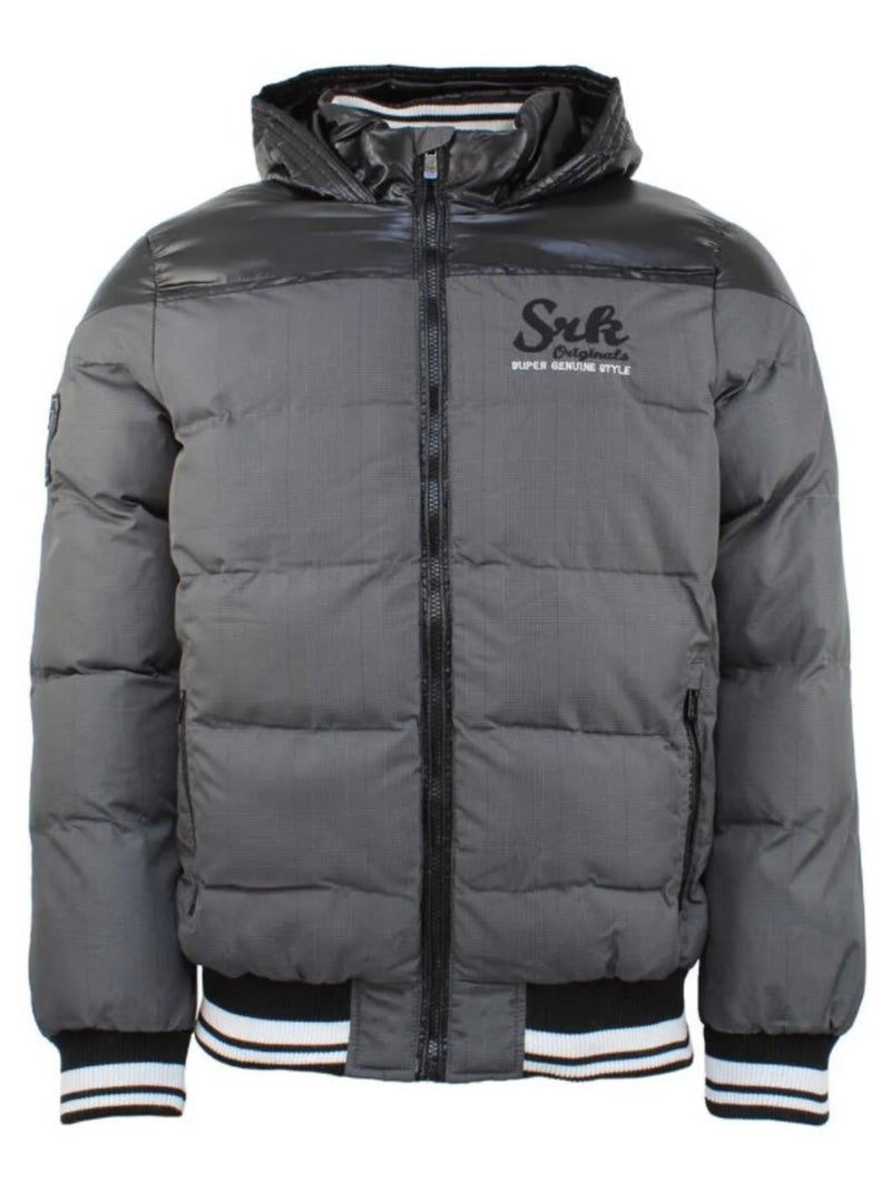Doudoune garçon ECODA1016 - SRK gris anthracite - Kiabi