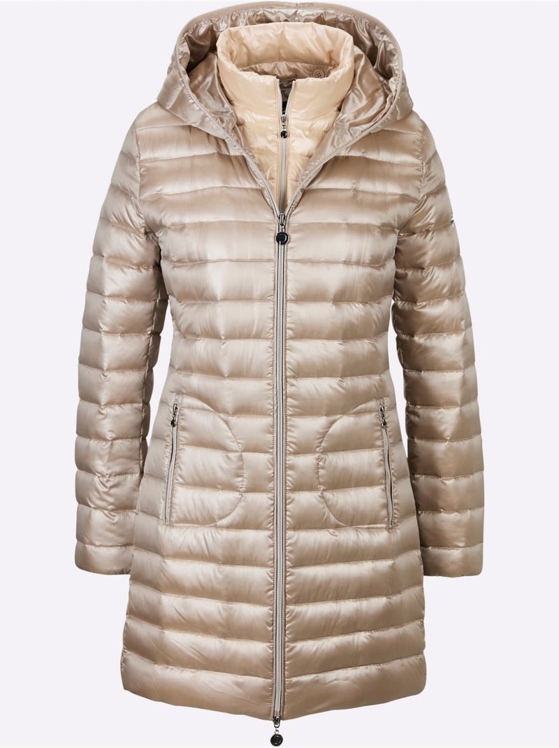 Doudoune gilet amovible - taille standard - helline Ecru - Kiabi