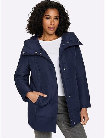 Doudoune Glissière Sous Patte De Boutonnage Pression - Taille Standard - Moda Vilona
