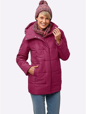 Doudoune glissière sous patte de boutonnage pression - taille standard - moda vilona
