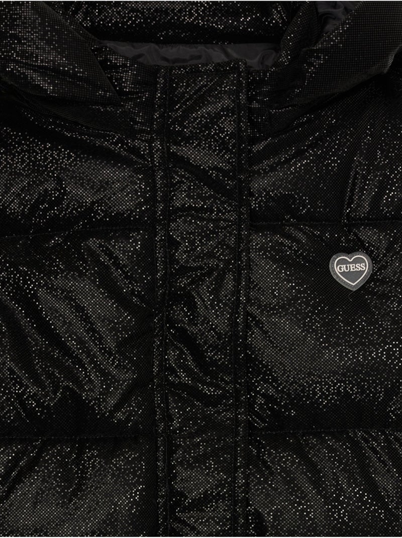 Doudoune Guess kids à détail strass Noir - Kiabi