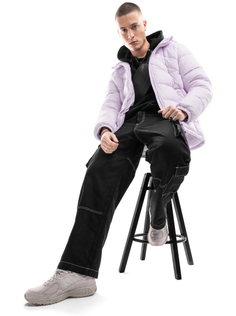 Doudoune homme lifestyle homme pop Violet - Kiabi