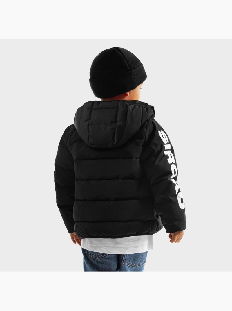 Doudoune imperméable garçon lifestyle enfants trend Noir - Kiabi