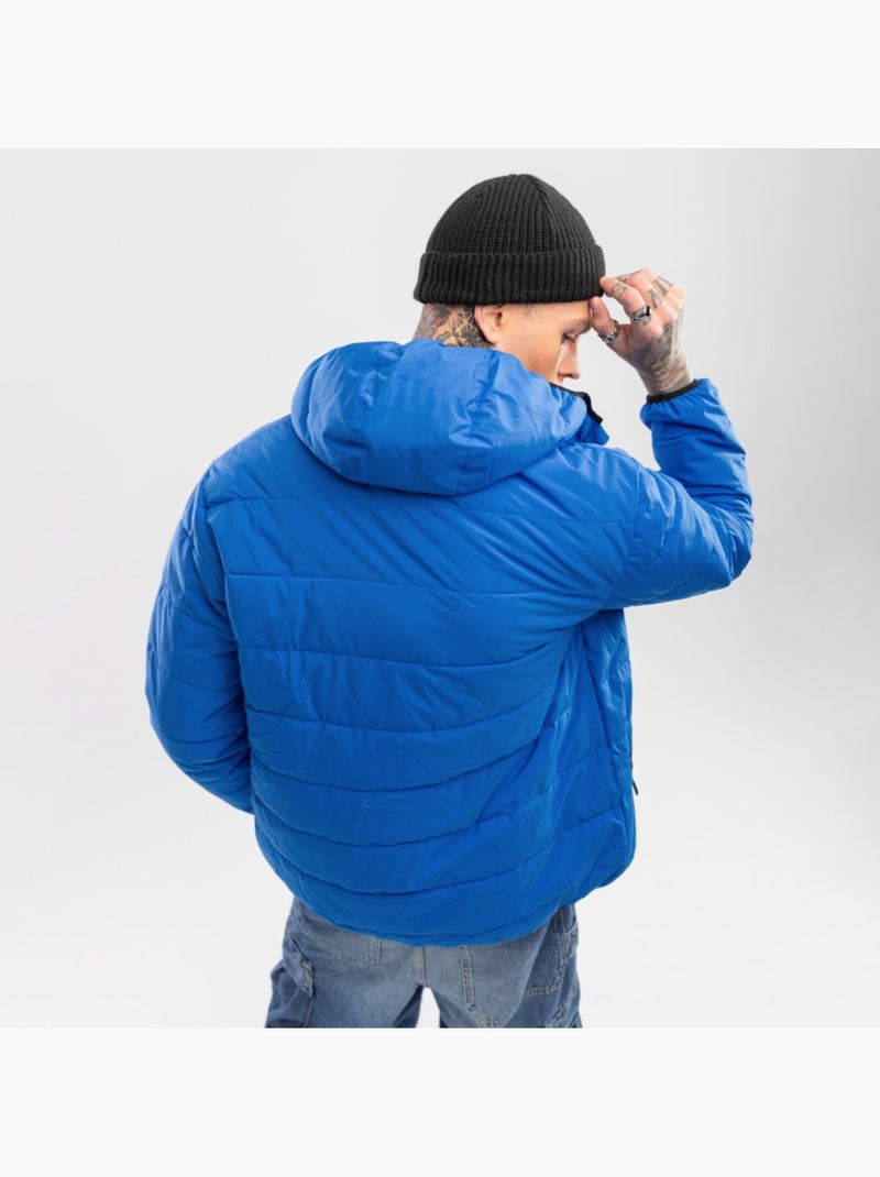 Doudoune imperméable homme lifestyle homme globe Bleu - Kiabi