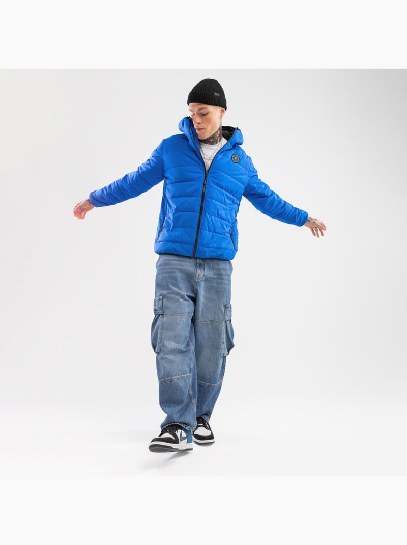 Doudoune imperméable homme lifestyle homme globe Bleu - Kiabi