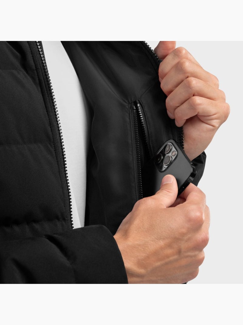 Doudoune imperméable homme lifestyle homme shelter Noir - Kiabi