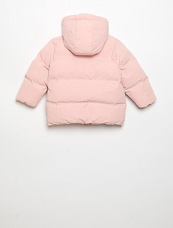 Doudoune imprimée matelassée à capuche