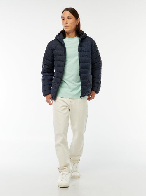 Doudoune légère à capuche - Kiabi