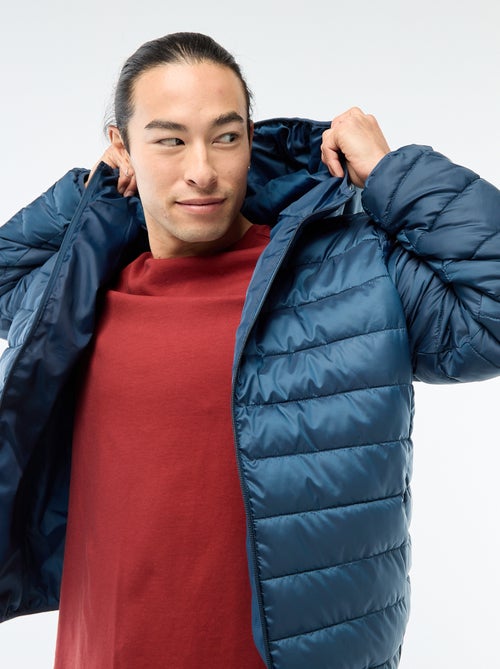 Doudoune légère à capuche - Kiabi