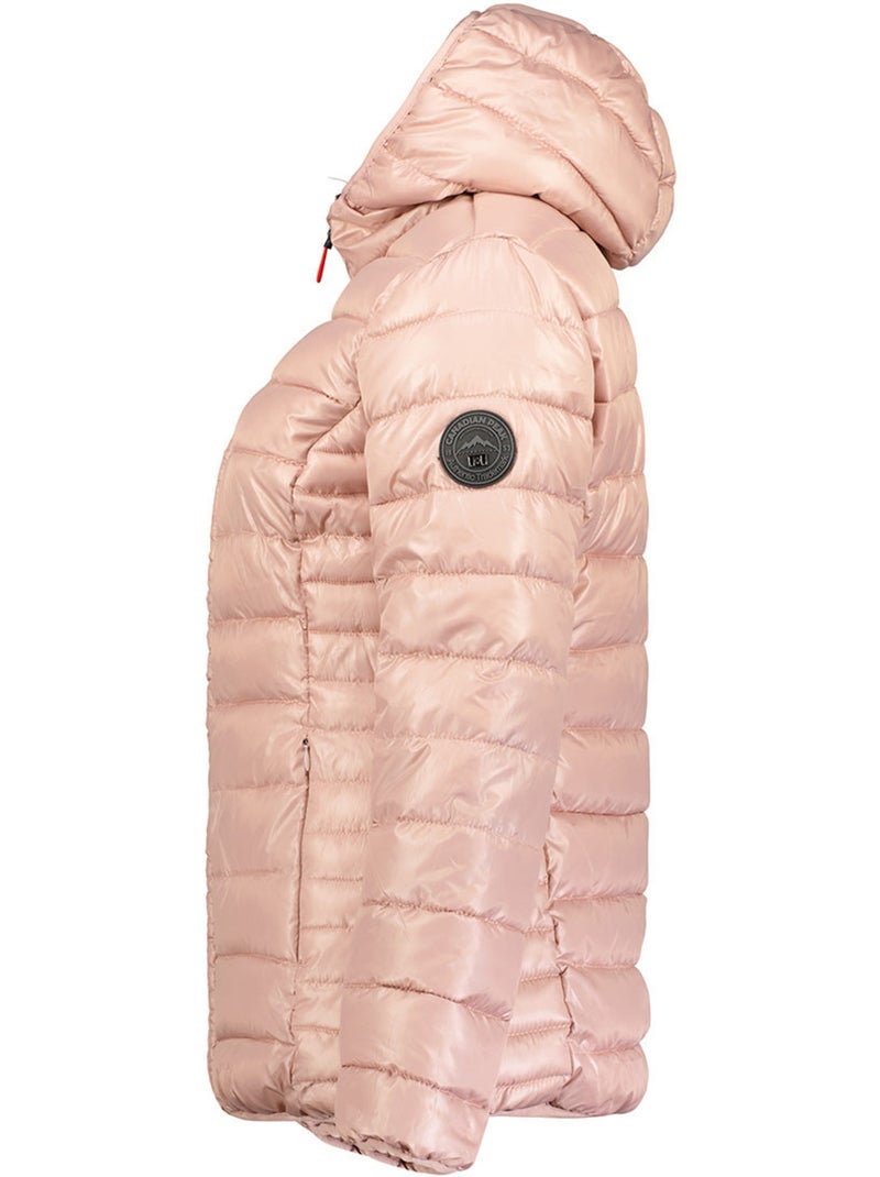 Doudoune légère à capuche colombiana – canadian peak Rose pâle - Kiabi