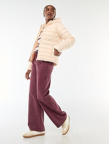 Doudoune légère à capuche unie