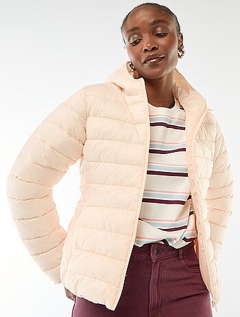 Doudoune légère à capuche unie