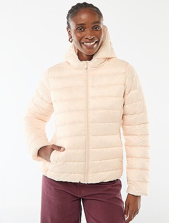 Doudoune légère à capuche unie