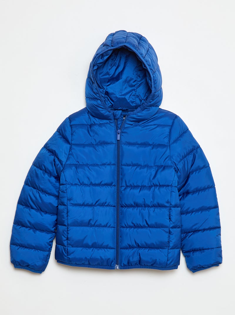 Doudoune légère avec capuche Bleu - Kiabi