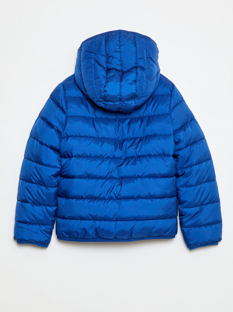 Doudoune légère avec capuche Bleu - Kiabi