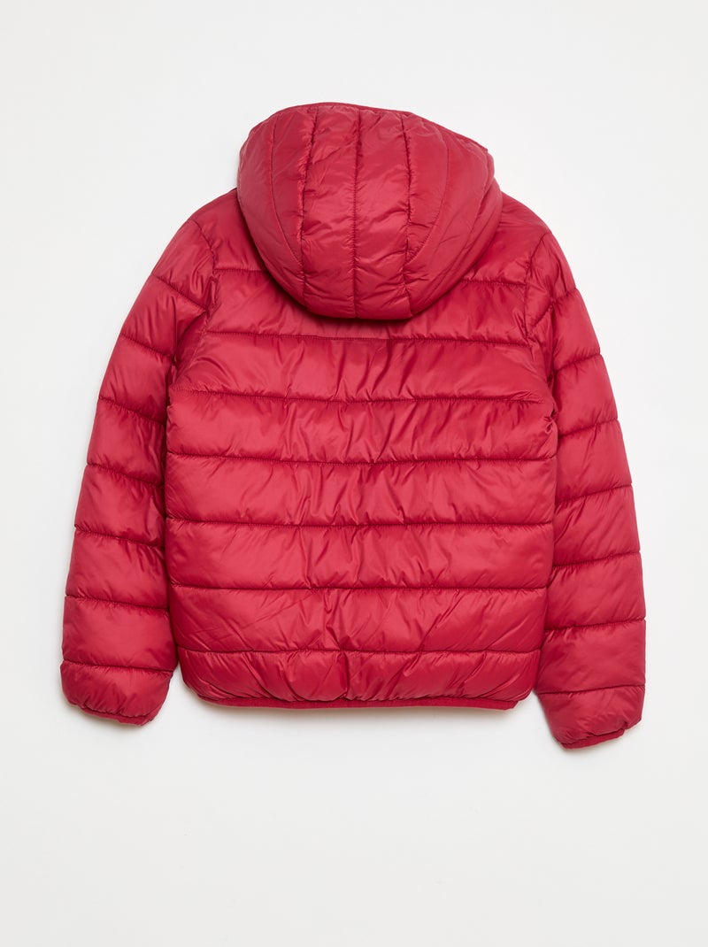 Doudoune légère avec capuche Fuchsia - Kiabi