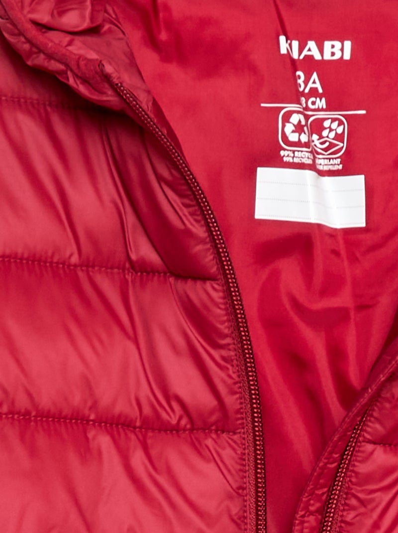 Doudoune légère avec capuche Fuchsia - Kiabi