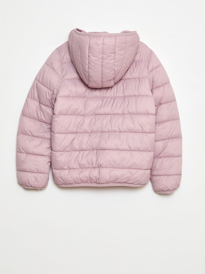 Doudoune légère avec capuche Violet - Kiabi