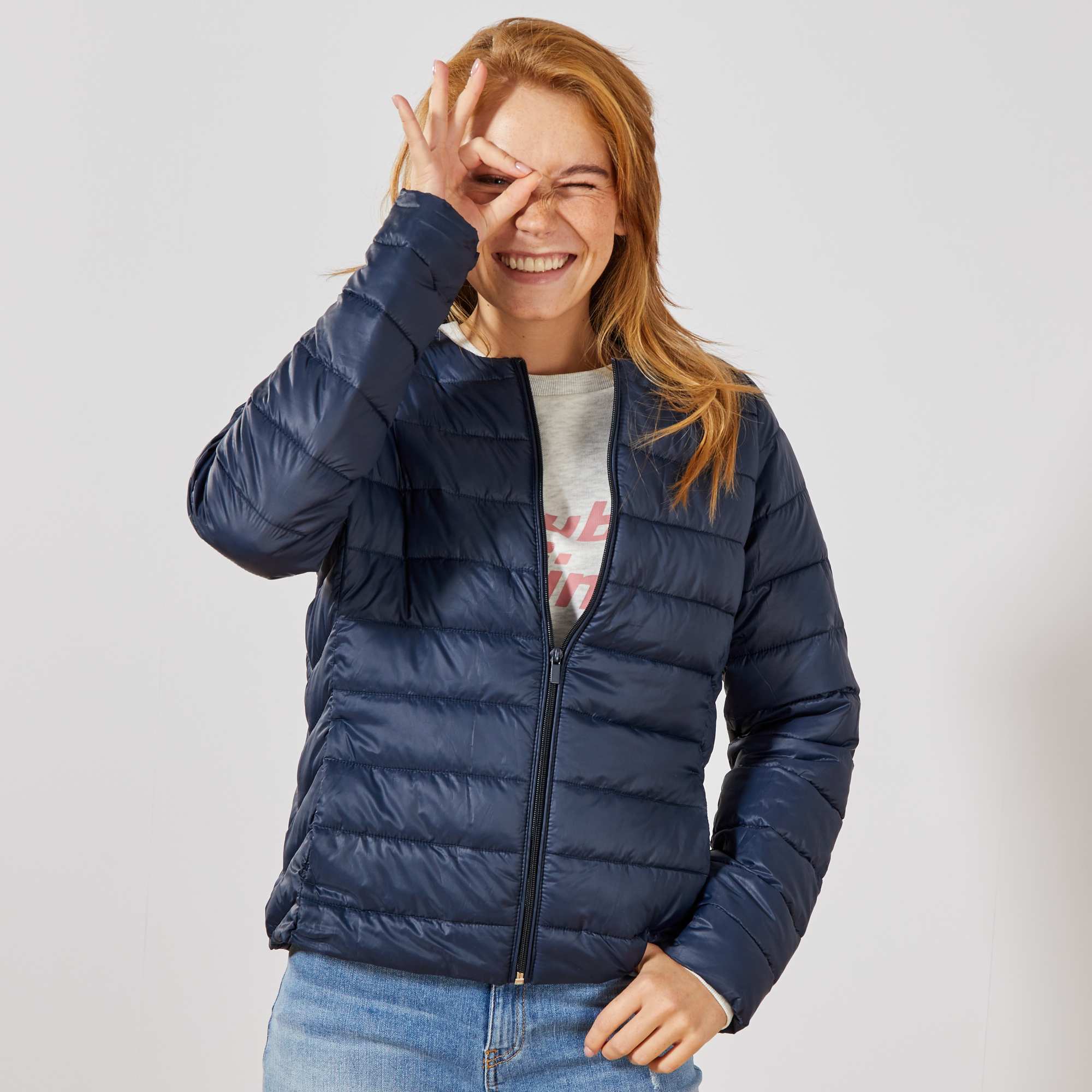 Doudoune légère Femme - bleu marine - Kiabi - 20,00€