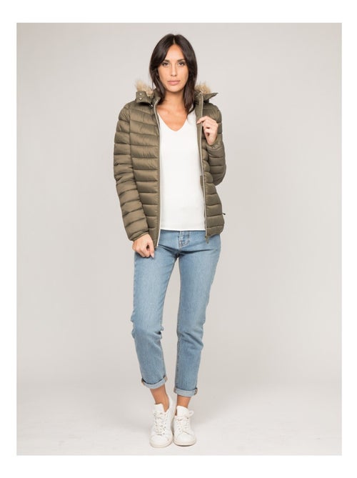 Doudoune légère capuche amovible UBAYE - Kiabi